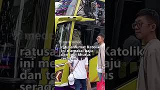 JELANG MISA AKBAR PAUS FRANSISKUS KATEDRAL BANDUNG BERANGKATKAN RATUSAN UMAT [upl. by Philan596]