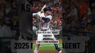 2025 MLB Free Agent Rankings Top five third basemen [upl. by Riker]