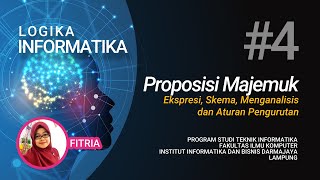 Logika Informatika 4  Proposisi Majemuk  Ekspresi Skema  Menganalisis Aturan Pengurutan [upl. by Naivad]