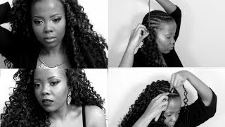 HOW TO  INSTALL CROCHET BRAIDS TECHNIQUE amp TIPS [upl. by Enriqueta]