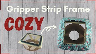 How to Make a Gripper Strip Frame Cozy Cover for Rug Hooking or Punch Needle [upl. by Ailedua]