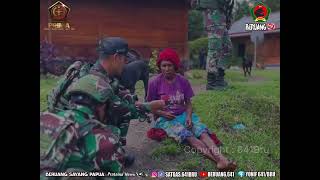 Perhatikan Kesehatan Masyarakat Satgas 641Bru Beri Yankes Gratis Di Distrik Walesi Papua [upl. by Thorrlow775]