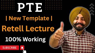 PTE Retell Lecture New Template after 4th November changes 100 working  Gurwinder Sir [upl. by Jadd]