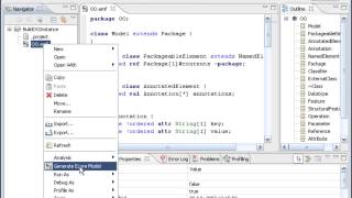 Defining and instantiating an OO metamodel with EMF [upl. by Naimaj]