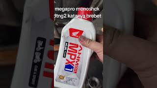 MEGAPROMO MONOSHOCK KONDISI KARBURATOR KOTOR GAS TIDAK STABIL [upl. by Nylarak]