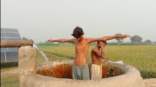 tubewell swimming and bathing 1ansar abbas [upl. by Abbottson]