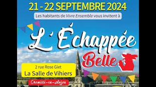 LEchappée Belle  La Salle de Vihiers  21 et 22 septembre 2024 [upl. by Drofnil]