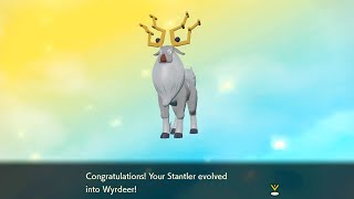 How to Evolve Stantler into Wyrdeer  Pokémon Legends Arceus [upl. by Caputto40]