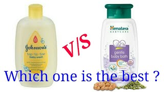 Himalaya gentle baby bath vs Johnsons baby wash [upl. by Elyk]