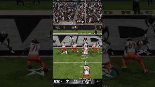 Jaleel McLaughlin gets a big gapping hole to walk through for the short touchdown broncos madden [upl. by Annaihs]