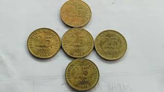 DO YOU HAVE THIS RARE 25 CENTAVO 2014 ERROR COINS VALUABLE PRICE PH35000 PHP20000PHP1566 [upl. by Anstice217]