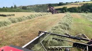 Sarngoch Farm making small bale hay in Carmarthenshire [upl. by Nwahsid]