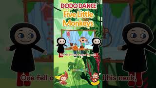 Five Little Monkeys  Dance Along  Nursery Rhymes  Kids Rhymes  DODO ABC  Reading Gate [upl. by Ayrolg136]