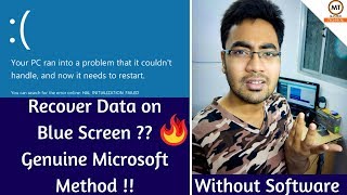 How to Recover data on bluescreen window 😈 Without software  Tamil  Master Technical [upl. by Oruntha]