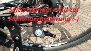 Alternative Halterung für Qeridoo Kinderfahrradanhänger am Cube EBike [upl. by Patin]