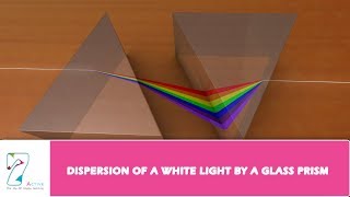 DISPERSION OF A WHITE LIGHT BY A GLASS PRISM [upl. by Rome]