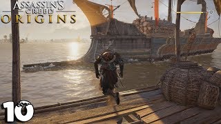 Assassins Creed Origins 10  Attaque Dun Trirème  royleviking FR HD PC [upl. by Aneleairam]