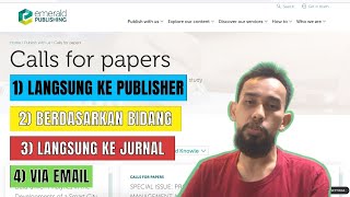 CARA MENEMUKAN CALL FOR PAPERS  SPECIAL ISSUE JURNAL  TIPS [upl. by Lleddaw]