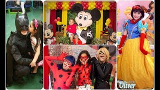 PARABÉNS COM MICKEY LADYBUG BATMAN CAT NOIR E BRANCA DE NEVE [upl. by Ardnekat]