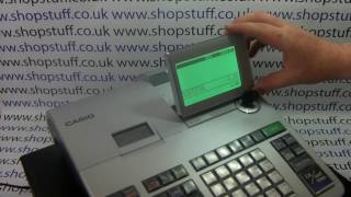 Casio SES400 Cash Register  Close Up Demonstration Of SES400 Features [upl. by Sutherlan]