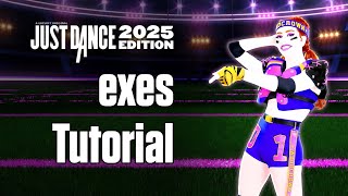 exes  Tate McRae  TUTORIAL  Just Dance 2025 Edition [upl. by Anastas401]