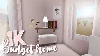 1k NoGamepass Budget Home  Bloxburg ROBLOX speedbuild [upl. by Kaitlyn]