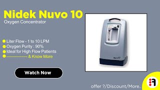 Nidek Nuvo 10 oxygen concentrator 10 lpm  Review Best Oxygen Concentrator  best Price in India [upl. by Lunna]