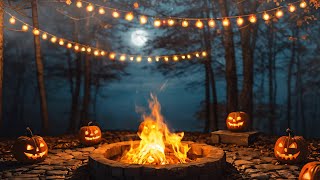 Cozy Halloween Fire 👻🔥 Spooky Campfire Story Ambience [upl. by Malinda]