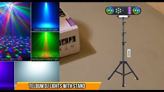 Telbum DJ Lights with Stand [upl. by Ilojne914]