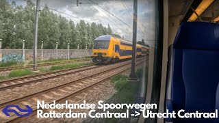 Nederlandse Spoorwegen Intercity Rotterdam Centraal  Utrecht Centraal [upl. by Ynobe656]