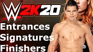 WWE 2K20 Humberto Carrillo EntranceSignaturesFinishers [upl. by Muncey]