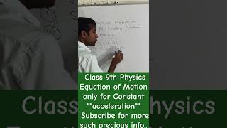 Equation of motion for constantUniform accelerationphsicsbthirdeyephysicsbyaanits [upl. by Eikciv186]