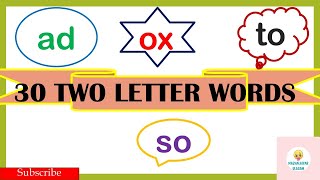 Two letter words30 sight words for kidsPhonics for kids2 letter sight wordsKids lesson English [upl. by Jaf267]