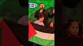 Иса Эсамбаев на встрече беженцев из Палестины alhamdulillah nasheed нашиды chechnya palestine [upl. by Anastasia]