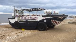 Hunstanton beach The Wash Monster pleasureboat [upl. by Neeluqcaj]