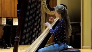 Sonata for Harp  Germaine Tailleferre Movement III extract [upl. by Aziaf]