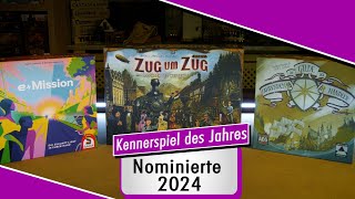 Spezial  KENNERSPIEL DES JAHRES 2024  Die Nominierten  Stimmung  Spiel doch mal [upl. by Mw297]