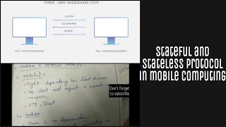 Stateful and Stateless protocol  Mobile computing  Difference  Mobile networking  RTU  in Hindi [upl. by Enirtak]