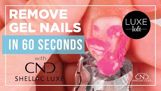 Soaked In 60 Seconds How to Remove CND Shellac Luxe Gel Nails [upl. by Aseena]