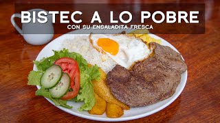 COMO PREPARAR BISTEC A LO POBRE  COMIDA PERUANA  ACOMERPE [upl. by Gerardo]