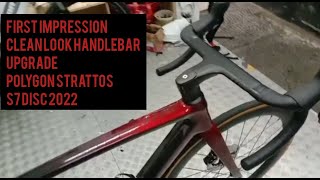 First Impression Clean Look Handlebar Upgrade Polygon Strattos S7 Disc 2022 [upl. by Anrat]