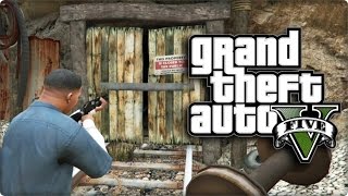 GTA V PS4  Mistério NOVA Caverna Secreta  Homem Morto Easter Egg [upl. by Mercuri775]