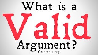 What is a Valid Argument Philosophical Definition [upl. by Aguie]