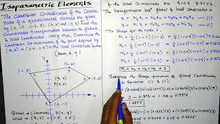 Isoparametric Quadratic elements in Finite Element Method  FEA Problems [upl. by Tuppeny]