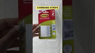 Command Strips How to Apply amp Remove  Step by Step Tutorial✨ [upl. by Airret479]