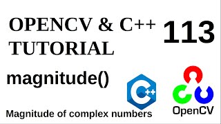 OPENCV amp C TUTORIALS 113  magnitude [upl. by Grote986]