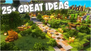 25 Build Ideas to make your Minecraft Survival World Better [upl. by Claresta305]