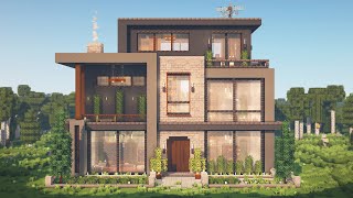 How to Build the Ultimate Modern House  Interior in Minecraft • Tutorial [upl. by Ayitahs]