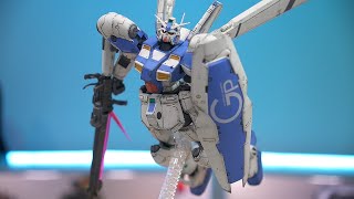 Gundam RE100 GP04 Gerbera weathered amp detailed [upl. by Eyahsal]