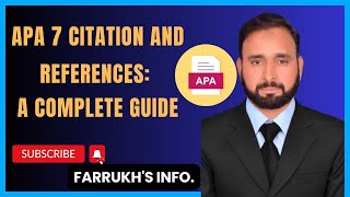 APA Format 7th Edition Referencing Tutorial  Create a Successful Reference List in 4 Minutes [upl. by Chema]